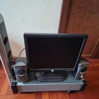 Monitor Pc Dell 17 "+Carrello porta computer