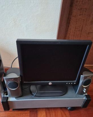 Monitor Pc Dell 17 "+Carrello porta computer
