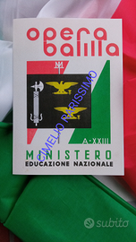 Pagella scolastica anno 1944-45 OPERA BALILLA-RSI