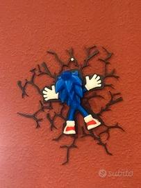 Sonic crash decorazione da muro