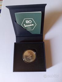 vespa 80 anniversario  moneta 