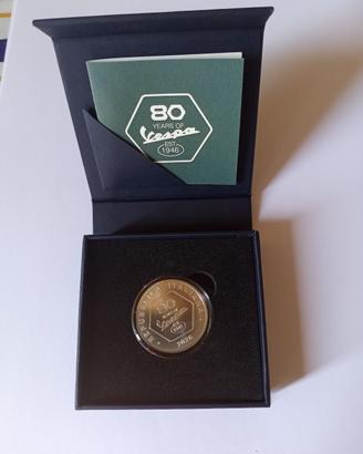 vespa 80 anniversario  moneta 