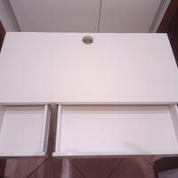 Scrivania Ikea Micke bianca 105x50 cm