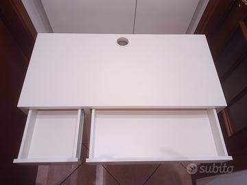 Scrivania Ikea Micke bianca 105x50 cm