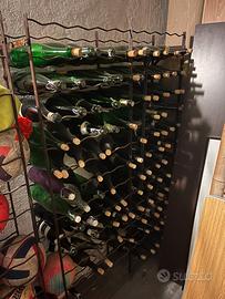 Portabottiglie + bottiglie