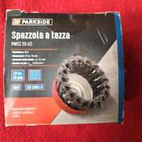 2Pz Spazzola Tazza acciaio universale Parkside 