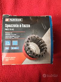 2Pz Spazzola Tazza acciaio universale Parkside 