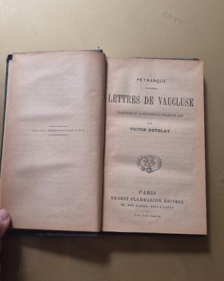 Petrarque" Lettres de Vaucluse" 1899