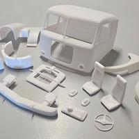 cabina Fiat 690 scala 1/14 per camion Tamiya