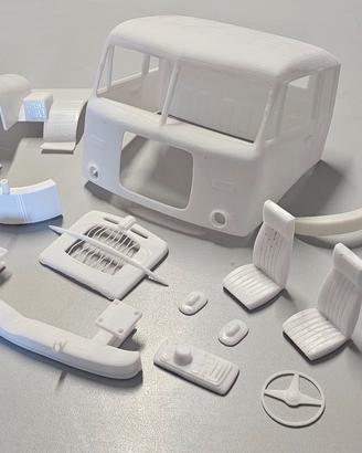 cabina Fiat 690 scala 1/14 per camion Tamiya