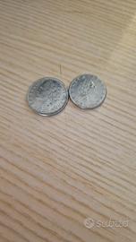 2 Monete lira italiane 