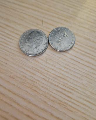 2 Monete lira italiane 