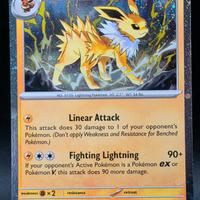 Pokemon Card Jolteon 169 SVP Promo Holo Foil Cosmo