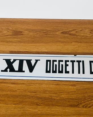 Imsegna smaltata anni 50 bombata