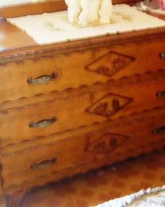 Cassettone como' in stile legno massello