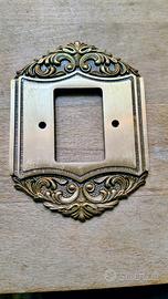 copri interruttore in ottone, vintage misure 7x10
