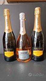 Tre bottiglie di prosecco Doc