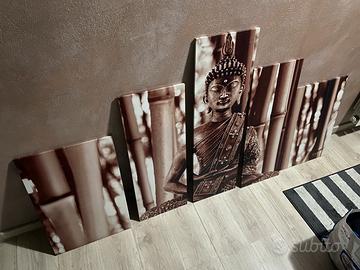 Quadro pannelli Buddha