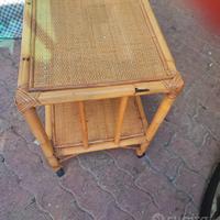 Tavolino in rattan 