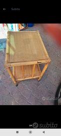 Tavolino in rattan 