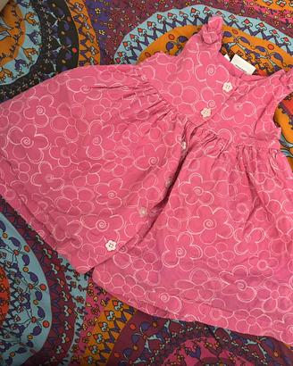 Vestito bimba 3-6 mesi 62cm neonata gonna Primigi