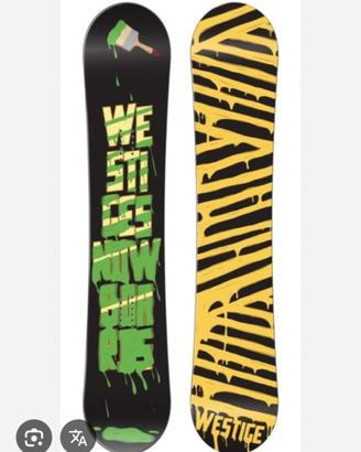 Tavola da snowboard westige con attacchi