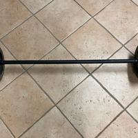 Kit dischi + bilanciere home gym palestra