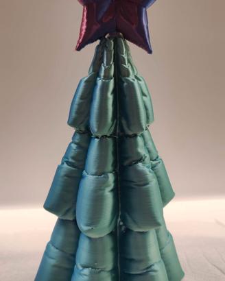 Albero di Natale stampa 3D filamento seta 