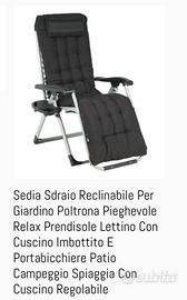 Sedia sdraio imbottita