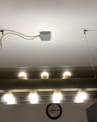 Lampadario moderno a sospensione - 9 luci.