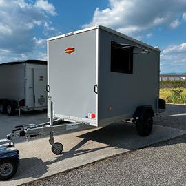 Carrello Rimorchio Auto Furgonato Con Finestra