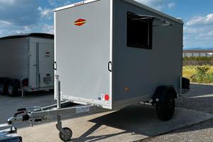 Carrello Rimorchio Auto Furgonato Con Finestra