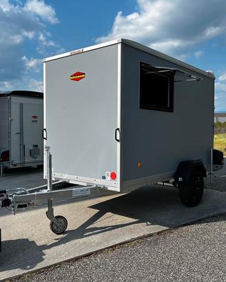 Carrello Rimorchio Auto Furgonato Con Finestra