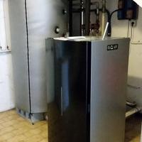 Caldaia a pellet e puffer 600L