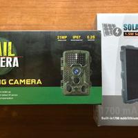 Fototrappola notturna/diurna con panbello solare