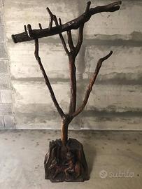 Pianta stilizzata e scolpita porta oggetti