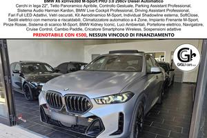 BMW X6 XDrive 30d MSport PRO C22" M Tetto Pelle M