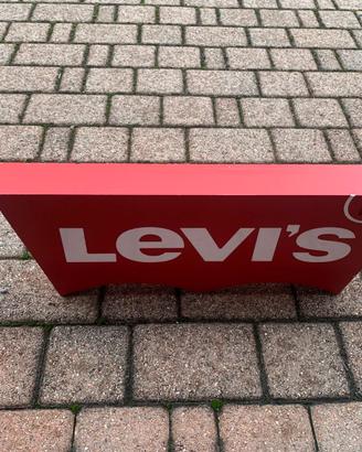Insegna Levi's legno