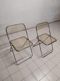 coppia sedie PLIA design Piretti anni 70