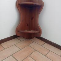 Mobile mensola angolare legno massello