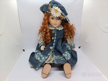 Bambola di Porcellana 48 cm Bambina Doll.