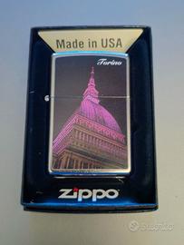 Zippo Lighter TORINO Mole Antonelliana Pink Italy