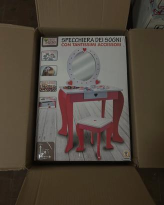 Specchiera trucco bimba