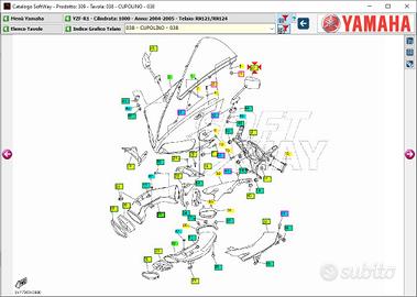Specchio Sx Yamaha R1 5VY262800000