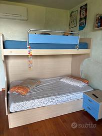 Cameretta a ponte + scrivania e mensole