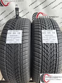 2 PNEUMATICI 225/55 R18 GOODYEAR INVERNALI 90%