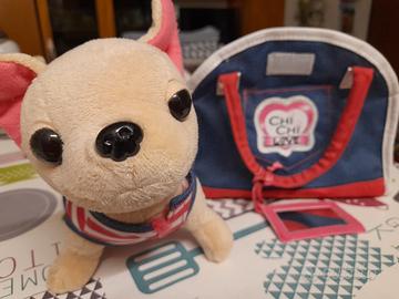 peluche cane con borsetta