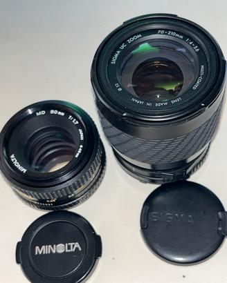 Obiettivi Sigma e Minolta