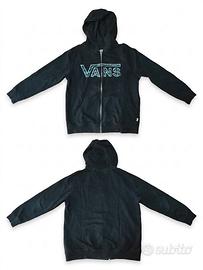 Felpa Vans Usata XL 12-14 anni) zip nera vintage