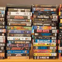 Stock di 63 videocassette vhs